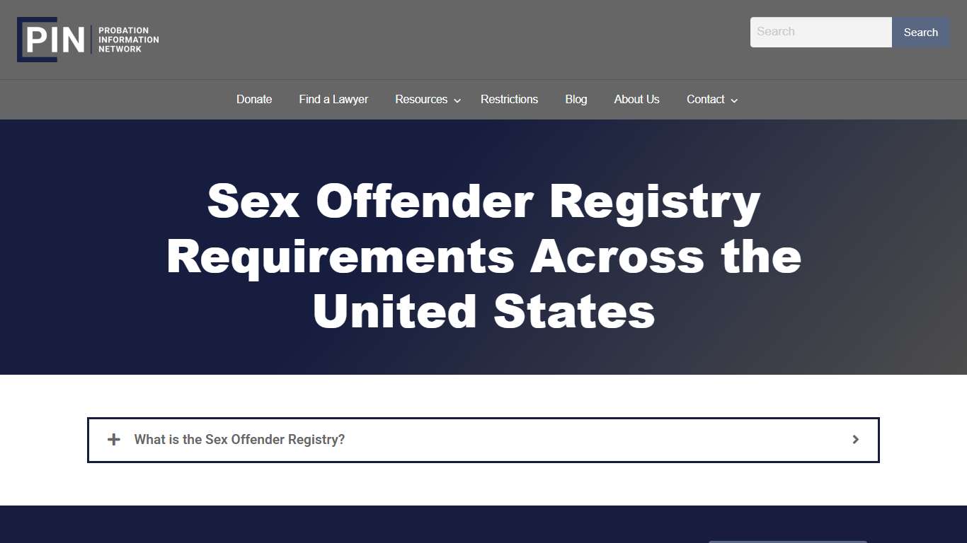 What is the duration of registration? - PROBATION INFORMATION NETWORK