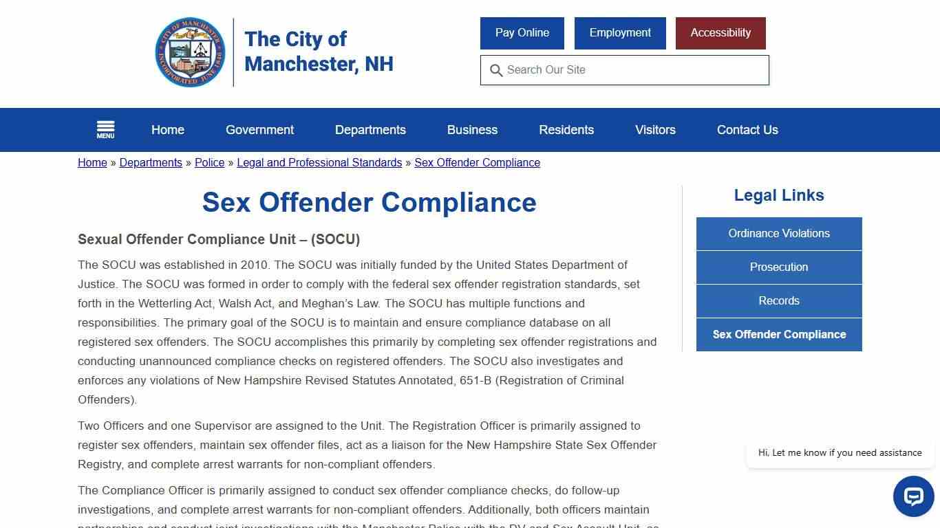 Sex Offender Compliance